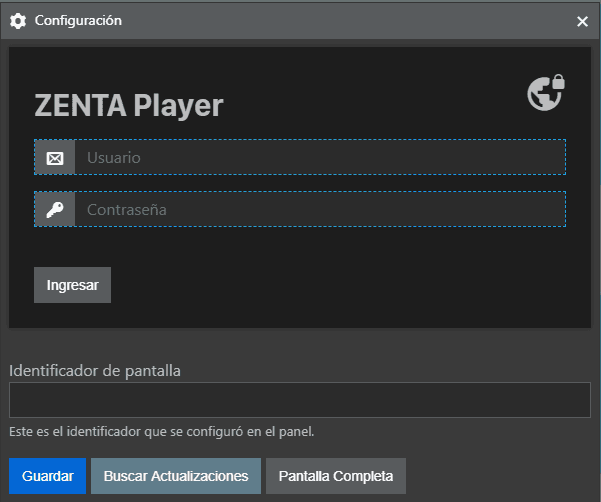 Player Settings Screenshot